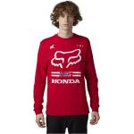 Camisetas rojas de algodón de algodón  Honda de punto FOX para hombre 
