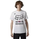 Camisetas blancas de algodón de algodón  Honda de punto FOX para hombre 