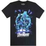 Camisetas multicolor de algodón de manga corta Avengers tallas grandes manga corta con cuello redondo con logo talla 3XL para hombre 