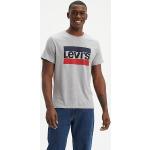 Camisetas deportivas grises de algodón tallas grandes con logo LEVI´S talla XXL para hombre 