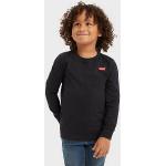 Camisetas negras de algodón de manga larga infantiles con logo LEVI´S 4 años 