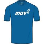 Camisetas azules de algodón de manga corta rebajadas Inov-8 talla M para hombre 