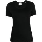 Camisetas negras de algodón Tencel de manga corta manga corta con cuello redondo ISABEL MARANT para mujer 