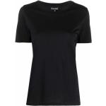 Camisetas negras de algodón de manga corta manga corta con cuello redondo Armani Emporio Armani talla 3XL para mujer 