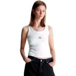 Tank tops de algodón informales con logo Calvin Klein talla XL de materiales sostenibles para mujer 