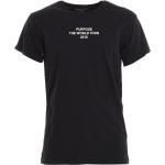 Camisetas negras de algodón de manga corta tallas grandes manga corta con cuello redondo Eleven Paris talla 3XL para mujer 