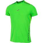 Camisetas deportivas verdes fluorescentes manga corta con logo Joma talla XL para hombre 