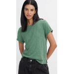 Camisetas verdes de algodón de manga corta manga corta con cuello redondo LEVI´S talla L para mujer 