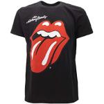 Camisetas negras de algodón de algodón  Rolling Stones talla M para hombre 