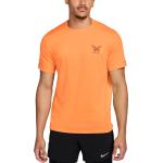 Camisetas naranja de running Nike Rise 365 talla XL para hombre 