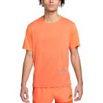 Camisetas naranja de running Nike Rise 365 talla L para hombre 