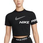 Camisetas negras de fitness rebajadas Nike talla L para mujer 