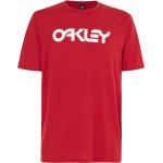 Camisetas rojas de algodón de cuello redondo con cuello redondo Oakley talla XS para mujer 