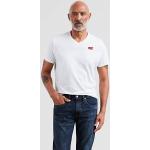 Camisetas blancas de algodón de cuello pico tallas grandes LEVI´S Housemark talla XXL para hombre 
