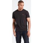 Camisetas negras de algodón de algodón  tallas grandes con logo LEVI´S Housemark talla 4XL para hombre 