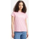 Camisetas rosas de algodón de cuello redondo con cuello redondo con logo LEVI´S talla XS para mujer 