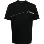 Camisetas negras de algodón de manga corta Pink Floyd manga corta con cuello redondo de punto Undercover para hombre 