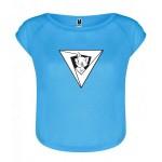 Camiseta PMF Mujer Sporty Chic Azul L PonteMASfuerte Wear
