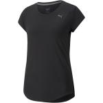 Camisetas negras de fitness rebajadas Puma talla L para mujer 