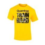 Camiseta Quamtrax Train Hard Amarillo M Quamtrax Nutrition