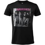Camiseta Ramones Rocket To Russia Camiseta Rock Oficial Negra Algodón Unisex Adulto Niño, Negro , L