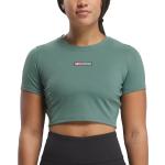 Camisetas grises de fitness Reebok talla S para mujer 