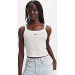 Camisetas blancas de algodón de tirantes  sin mangas de carácter deportivo LEVI´S talla M para mujer 
