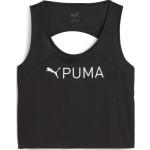 Camisetas deportivas negras rebajadas sin mangas Puma talla L para mujer 