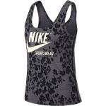 Camisetas deportivas marrones de poliester sin mangas vintage leopardo Nike Sportwear talla L para mujer 