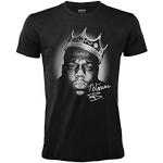 Camiseta The Notorious Big Rapper B.I.G. Hip Hop Música Oficial Negro Algodón Unisex Adulto Niño (L)