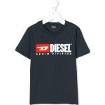 Camisetas azules de algodón de manga corta infantiles rebajadas con logo Diesel Kid 6 años 