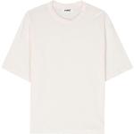 Camisetas orgánicas blancas de algodón de manga corta manga corta con cuello redondo YMC de materiales sostenibles para hombre 