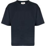 Camisetas orgánicas azules de algodón de manga corta manga corta YMC talla L de materiales sostenibles para hombre 