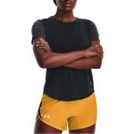 Camisetas negras de running rebajadas Under Armour Streaker talla S para mujer 