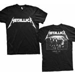 Camisetas negras de poliester de manga corta Metallica tallas grandes manga corta con cuello redondo lavable a mano Clásico talla 3XL para mujer 
