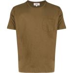 Camisetas orgánicas verdes de algodón de tirantes  rebajadas manga corta YMC talla XL de materiales sostenibles para hombre 