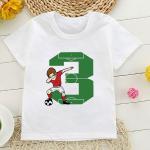Camisetas de fútbol infantiles de algodón 12 meses 