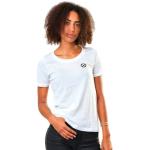 Camisetas blancas de manga corta tallas grandes manga corta con cuello redondo talla XXL para mujer 