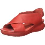 Sandalias rojas de cuero de cuero Camper talla 36 para mujer 