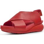 Sandalias rojas de cuero de cuero Camper talla 39 para mujer 