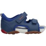 Sandalias planas azules de goma rebajadas con velcro Camper talla 20 para bebé 