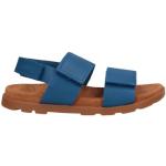 Sandalias azul marino de goma de cuero con velcro Camper talla 37 infantiles 