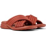 Sandalias rojas de poliester de cuña con tacón de cuña Camper talla 37 de materiales sostenibles para mujer 