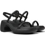 Sandalias negras de cuero con plataforma Camper talla 41 para mujer 