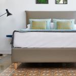 Canapé Abatible Storage Bed, What The Sleep, Tapa 3D, Montaje y Retirada  Usado Incluido, 2 esquinas Redondeadas, Alta Durabilidad, Wengué 180x190