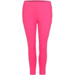 Pantalones rosas de poliester de cintura alta talla XL para mujer 
