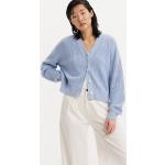 Cárdigans azules de algodón rebajados LEVI´S talla L para mujer 