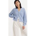 Cárdigans azules de algodón rebajados LEVI´S talla XS para mujer 