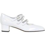 Zapatos blancos de cuero de tacón rebajados con tacón de 3 a 5cm vintage Carel talla 38,5 para mujer 