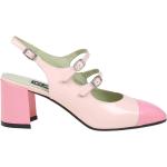 Zapatos destalonados rosas de cuero Carel talla 39 para mujer 